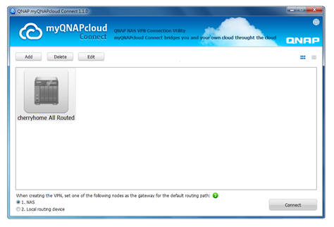 NAS Connection by VPN